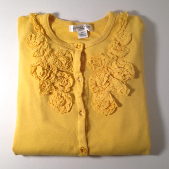 August Silk Sweaters - August Silk Yellow Lightweight Cardigan